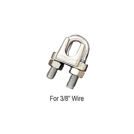 Us Cargo Control 3/8" Wire Rope Clip Stainless Steel Type 316 PCWRC38SS316